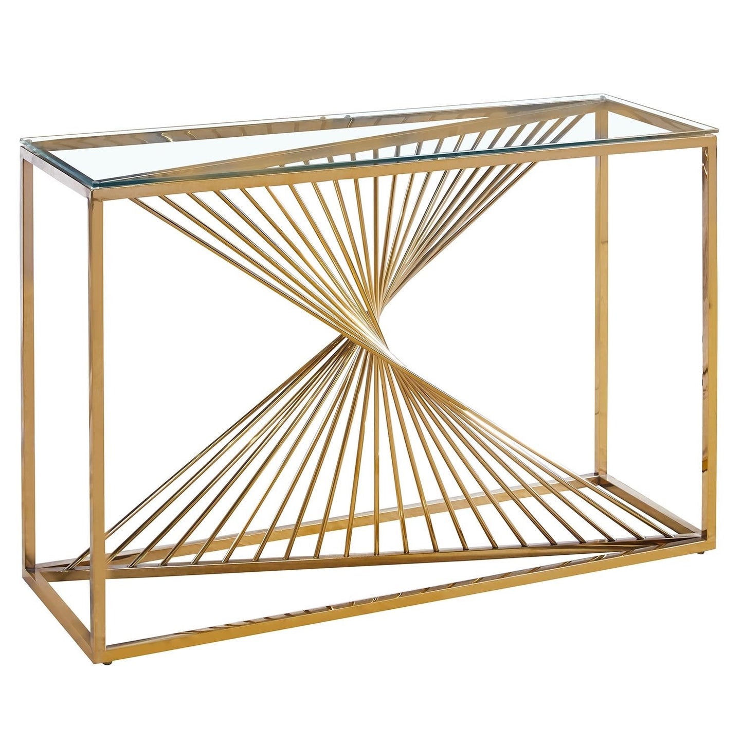 CONSOLE BRITTANY GOLD TRANSPARENT