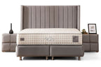 Lit Coffre TOKYO GRIS - Velours