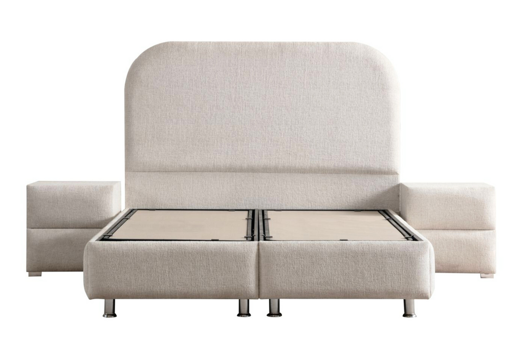 Lit Coffre JADE BLANC CASSE - Chenille