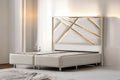 Lit Coffre PARMA BEIGE CLAIR - Velours