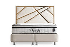 Lit Coffre PARMA BEIGE CLAIR - Velours