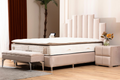 Lit Coffre NATURA BEIGE - Velours