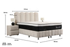 Lit Coffre EVA BLANC CASSE - Chenille