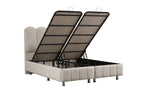 Lit Coffre EVA BLANC CASSE - Chenille