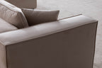 Canapé Elégance Velours Modulable 4+1 Pouf
