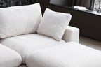 Canapé Julia Modulable Chenille  4+1 Pouf