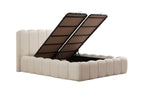 Lit Coffre ALYA BLANC CASSE - Chenille