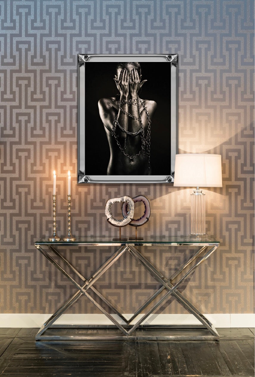 CONSOLE TRIANGLE CHROME – PoloHomeDesign