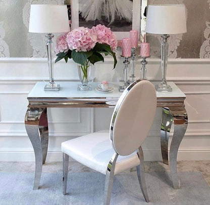 CONSOLE BAROQUE RESINE BLANCHE