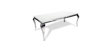 TABLE BASSE BAROQUE BLANC
